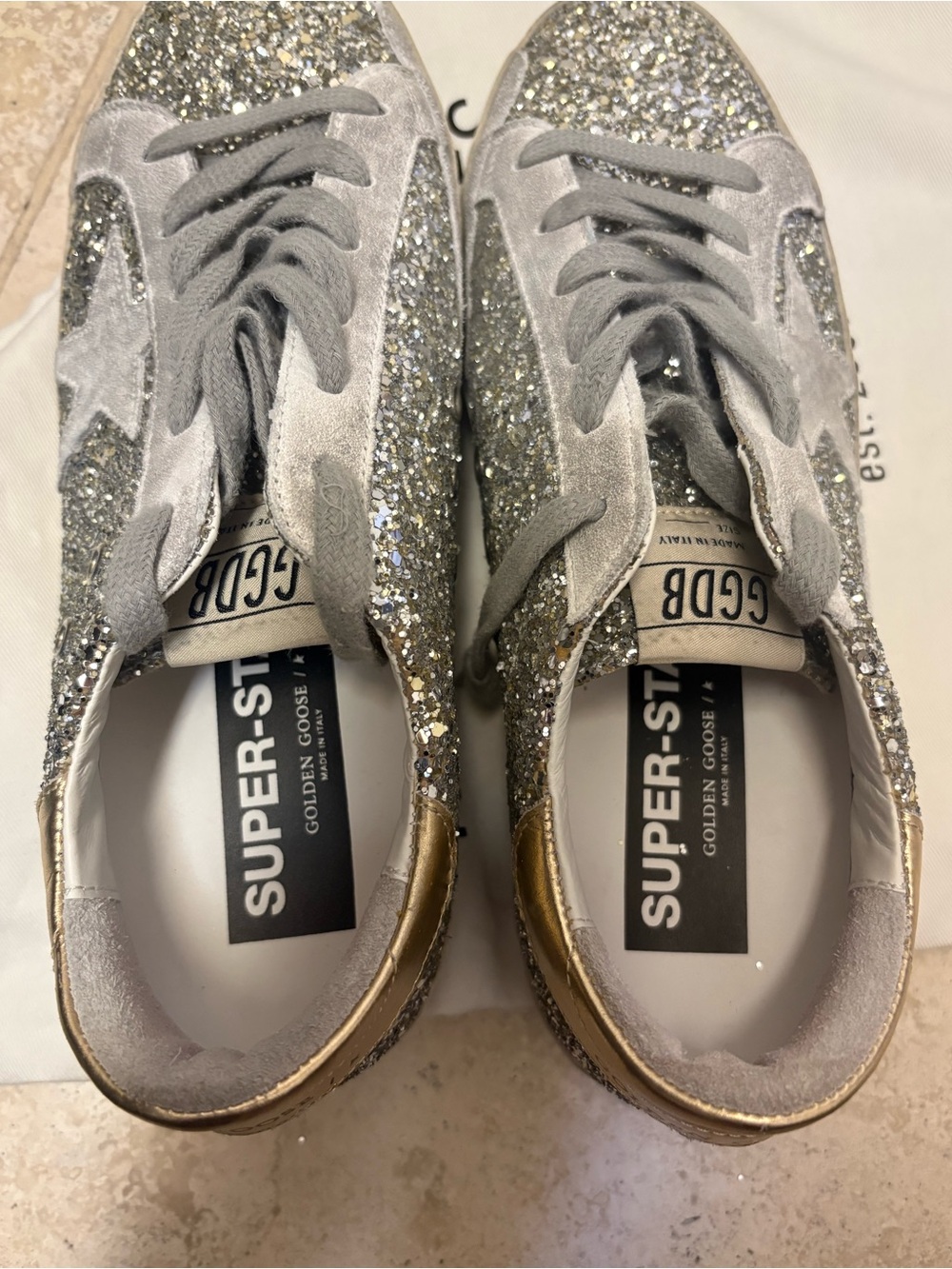 Women’s Golden Goose Super-Star Low Top Sneakers - Picture 7 of 11